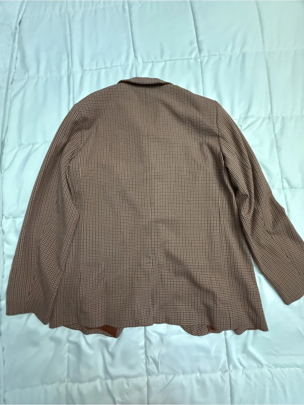 Classic Brown Check Women’s Blazer and Trousers Suit